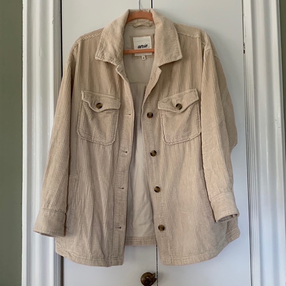 Aerie corduroy shacket